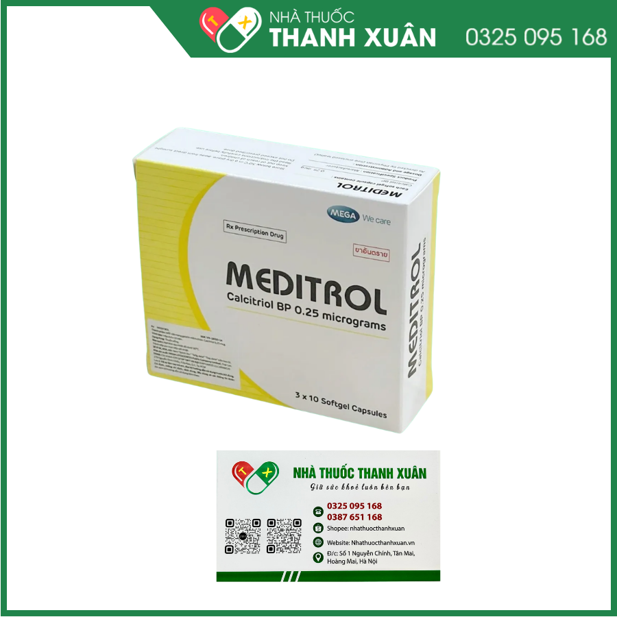 Meditrol 0,25mcg điều trị loãng xương